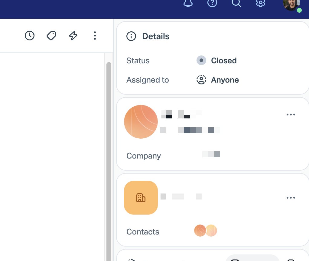 flowdee's tweet photo. I highly recommend @helpscout to invite some real customers to their tests before releasing UI changes. 👹

Who had the idea that this big fat cards incl. images would look nice and NOT waste so much space in the sidebar? 🤯

Also forcing us to click a tiny text link to change the ticket status. Come on...
