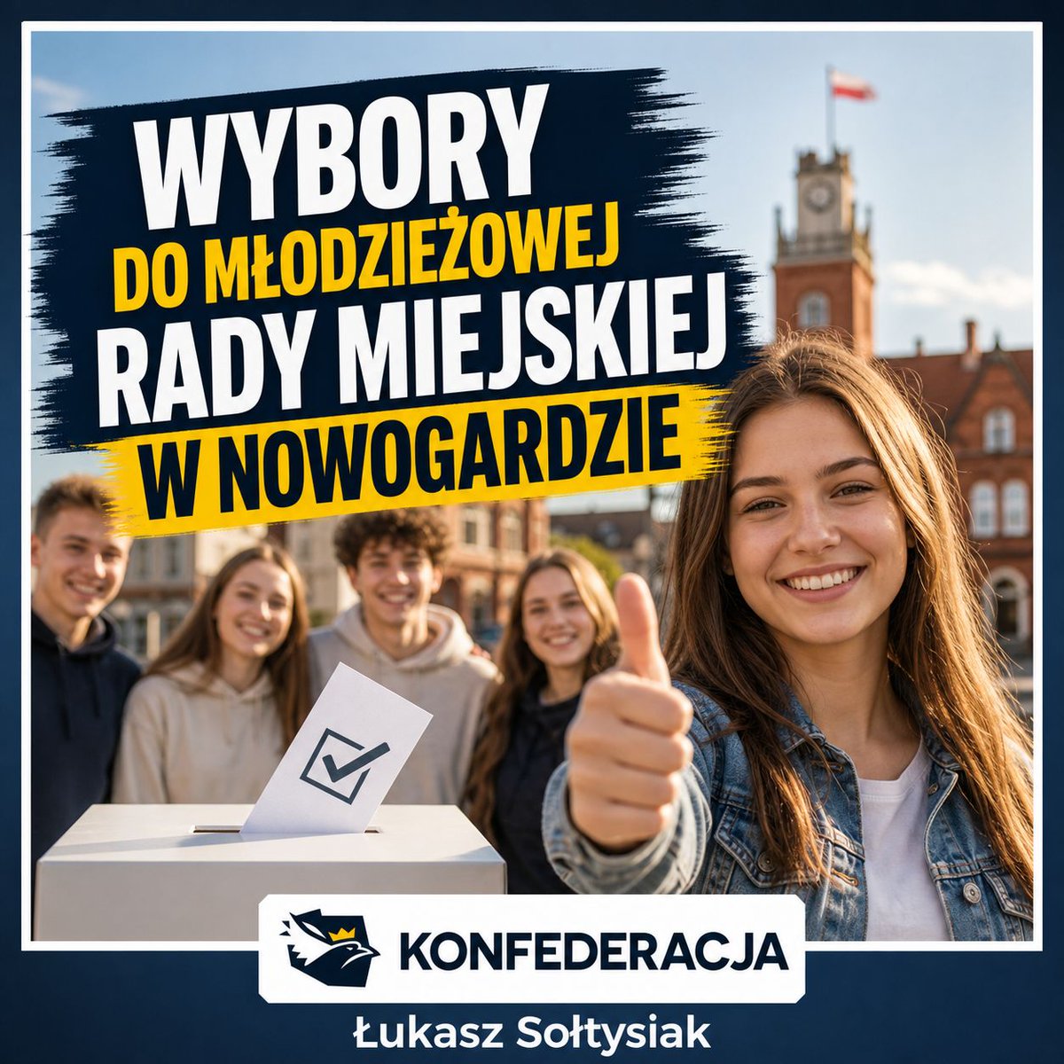 Soltysiak_L's tweet photo. W Nowogardzie będą wybory uzupełniające do Młodzieżowej Rady Miejskiej.

Dobra sprawa: młodzi uczą się decyzji, odpowiedzialności i samorządu tam, gdzie żyją. 🗳️

#Nowogard

https://t.co/9hQ3JozcJp https://t.co/dyZT8XVQhF