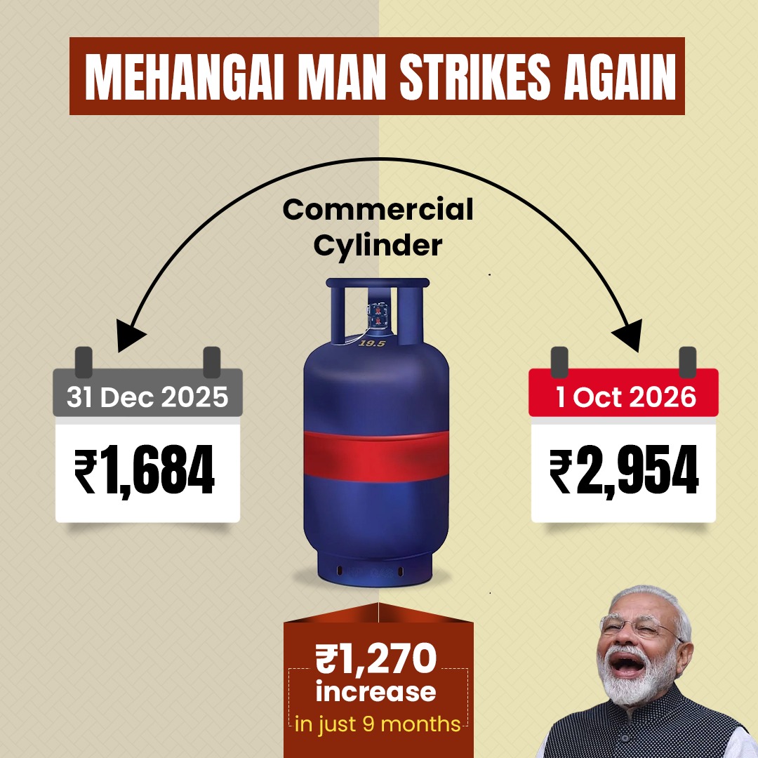 INCIndia's tweet photo. Modi Hai To Mehangai Hai https://t.co/apNymwhoNC