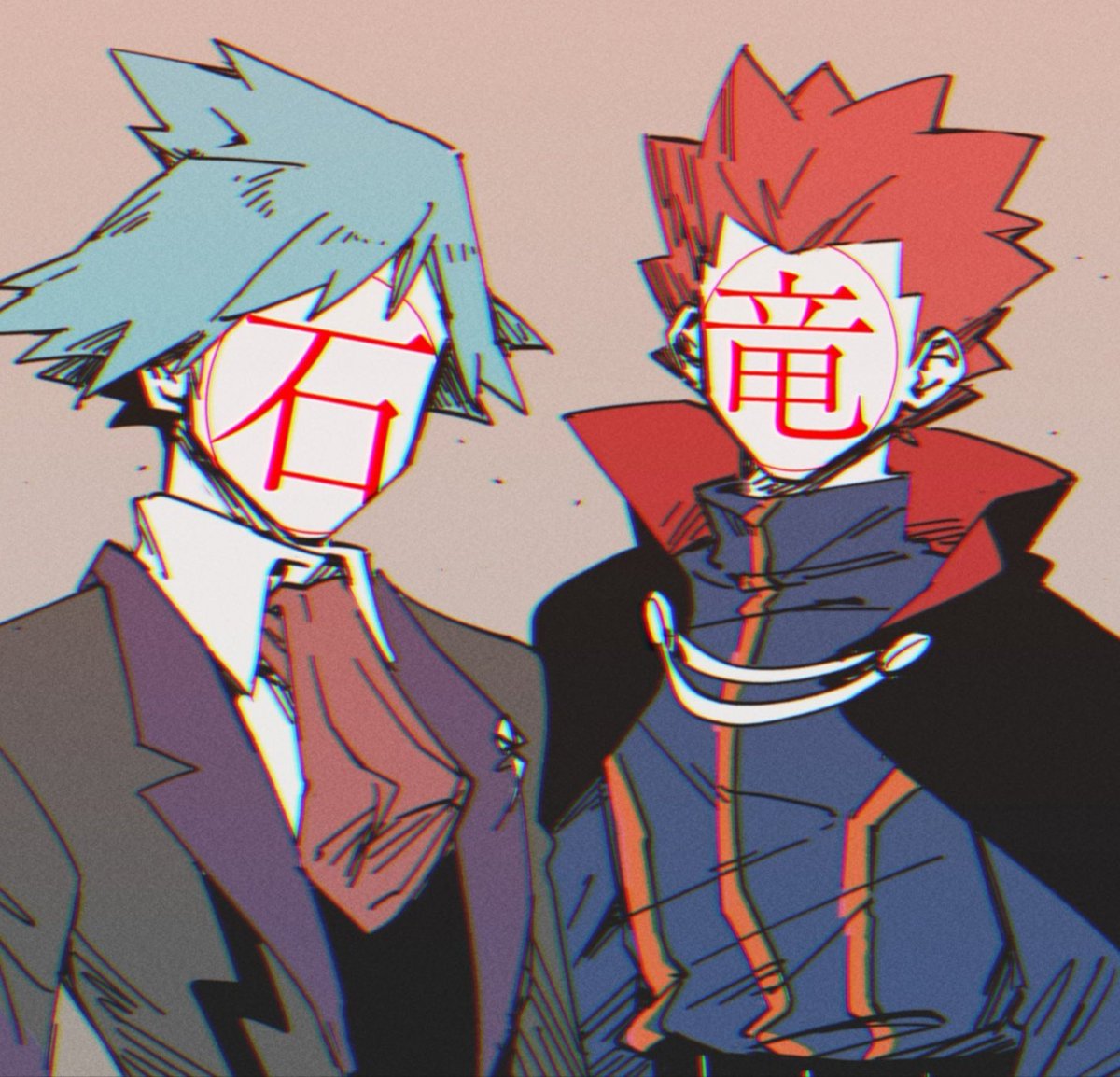 kan_o_o's tweet photo. 描きやすかった二人 https://t.co/f282kmFEDE