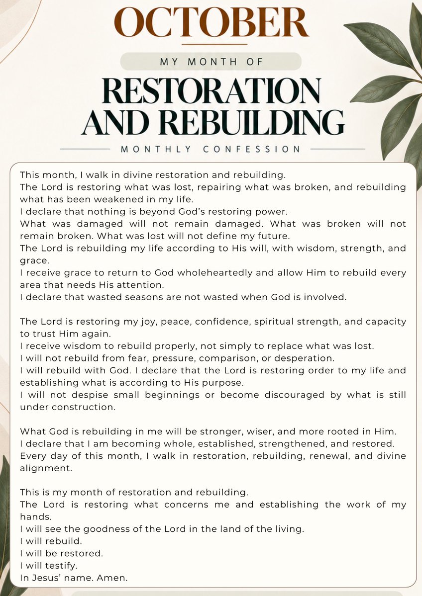MisolaofJesus's tweet photo. We are officially starting Illuminate Q4 today.

If you’ve been looking for a Bible study plan for the final quarter of the year, I made this one for you.

October is Restoration and Rebuilding.

We’re studying the Word, reflecting daily, praying at midnight and speaking Scripture over the month.

Day 1 starts today.

If you haven’t downloaded your free copy yet, you can get it here: 
https://t.co/DWz0M9a7CV

Come and study with us. 📖🤎

#IlluminateQ4 #Illuminate #BibleStudy #ChristianTwitter