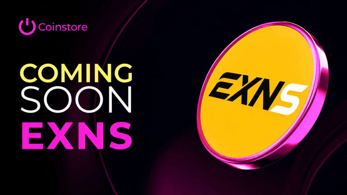 CoinstoreExc's tweet photo. π Coming Soon: $EXNS
π Official Website: https://t.co/rzJVI829Wl
Stay tuned for more updates!
#EXNS #Coinstore https://t.co/2YtA5rKSo3