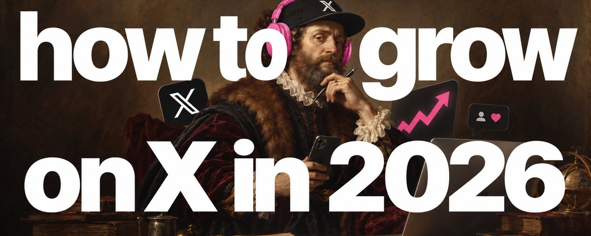 how to grow on 𝕏 in 2026: 16 rules from the new algo
