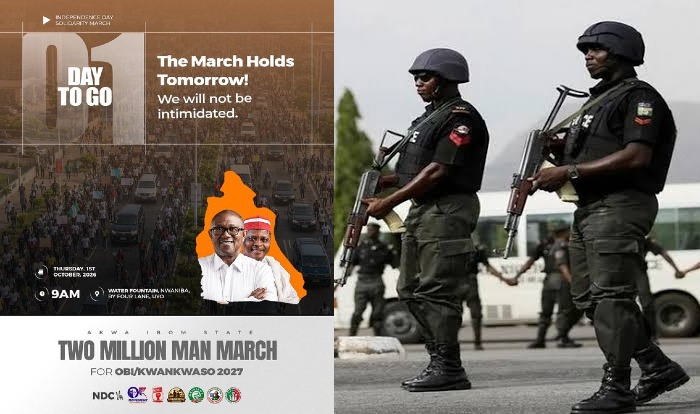 ParallelFacts's tweet photo. Akwa Ibom Police Command Tells Peter Obi Supporters They Risk Their Lives If They Proceed With Two-Million-Man March For Obi/Kwankwaso Today https://t.co/OkoJ31gxnL https://t.co/84z5K6ZXIv