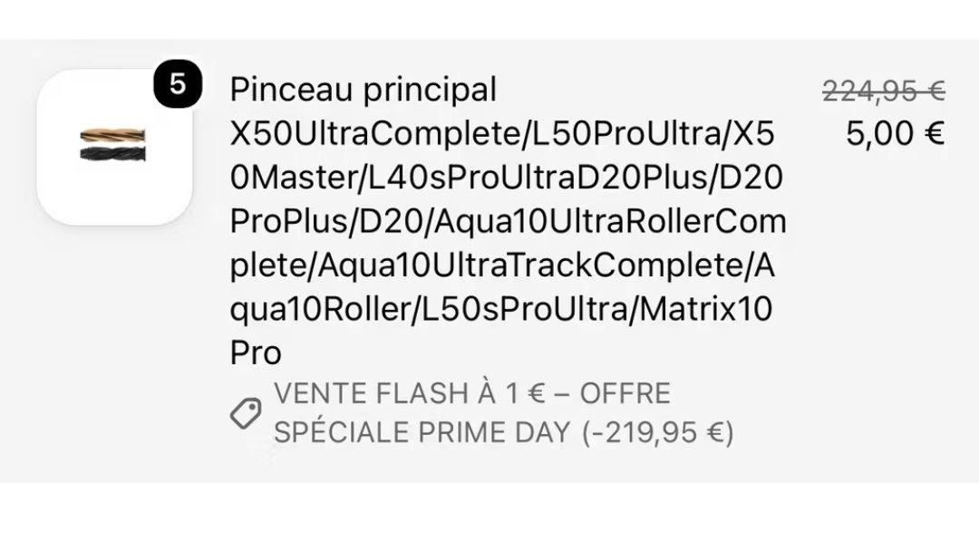 Dealabs's tweet photo. 🔥🔥🔥
Les accessoires Dreame passent à 1€ (si vous en prenez au minimum 5) 👇
➡️ https://t.co/Mwp11obklS ⬅️ https://t.co/8Eh3aQsqTX