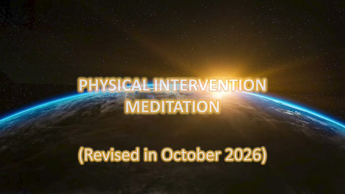 Welovemassmedis's tweet photo. Physical Intervention Meditation (from Oct 2026) - English guided audio dlvr.​it/TVkB6M https://t.co/IM7Muqotwc