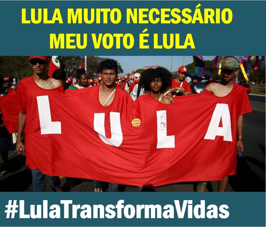 augustotomanov's tweet photo. Bom diaaaa companheiros 🇧🇷 🚩 
Estamos a 3 dias de eleger o Presidente Lula  presidente do Brasil.  Vai ser histórica  essa vitória!🚩🚩🚩🚩🇧🇷
LULA MUITO NECESSÁRIO
MEU VOTO É LULA
#LulaTransformaVidas https://t.co/CtOydb8rpt