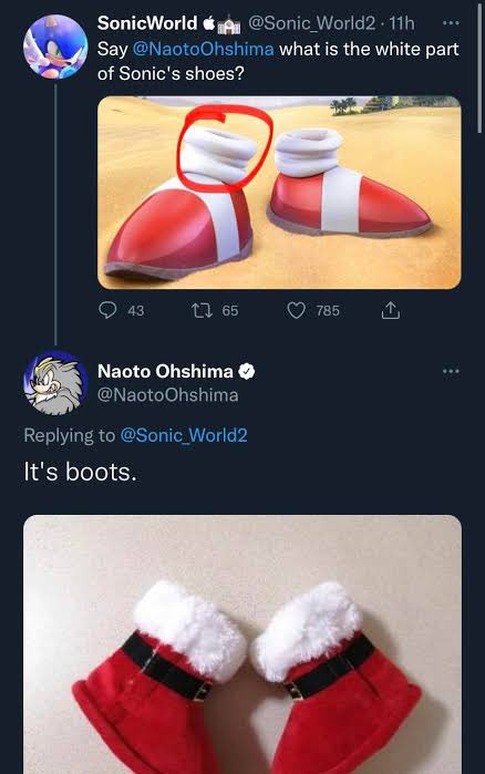 9999codey's tweet photo. not only is this the worst sonic image ever made it also doesn’t make sense from a design standpoint since he shouldn’t even be wearing socks those white cuffs are meant to be part of the boots https://t.co/Ye2jExWTIm