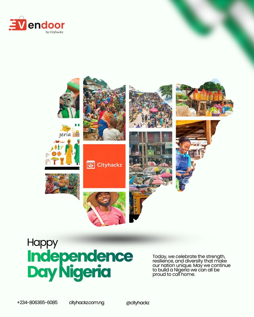 cityhackz's tweet photo. 🇳🇬 Nigeria at 66.

66 years of resilience, trade, enterprise and people keeping the economy moving.

At Cityhackz, we’re building toward a future where free trade is more accessible and technology connects more Nigerians to opportunities.

Happy Independence Day, Naija🇳🇬 https://t.co/e5ZTtbQ5sU