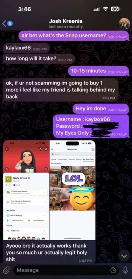 Tammykober1's tweet photo. Accessing) into your partners Account!
— breach into myeyesonly snap media
#StrangersOnline #RandomChat #snaphack #buyingcontent #nsfwtwt
#horny #nsfw https://t.co/y4SCrACUQW
