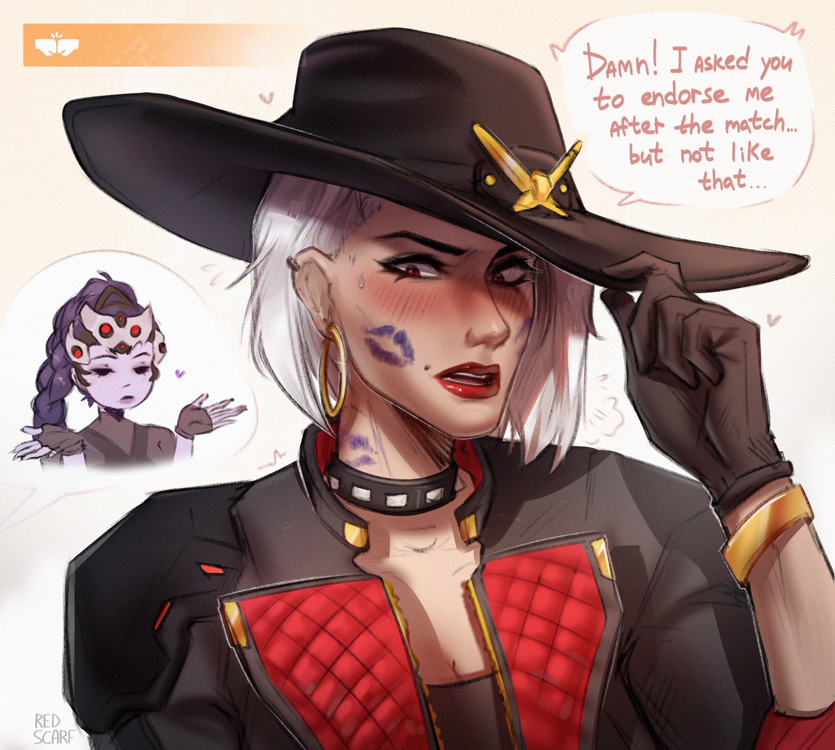 RedScarfABS's tweet photo. Happy birthday Ashe!💥💖
#overwatch #ashe https://t.co/ijqo7P72tp