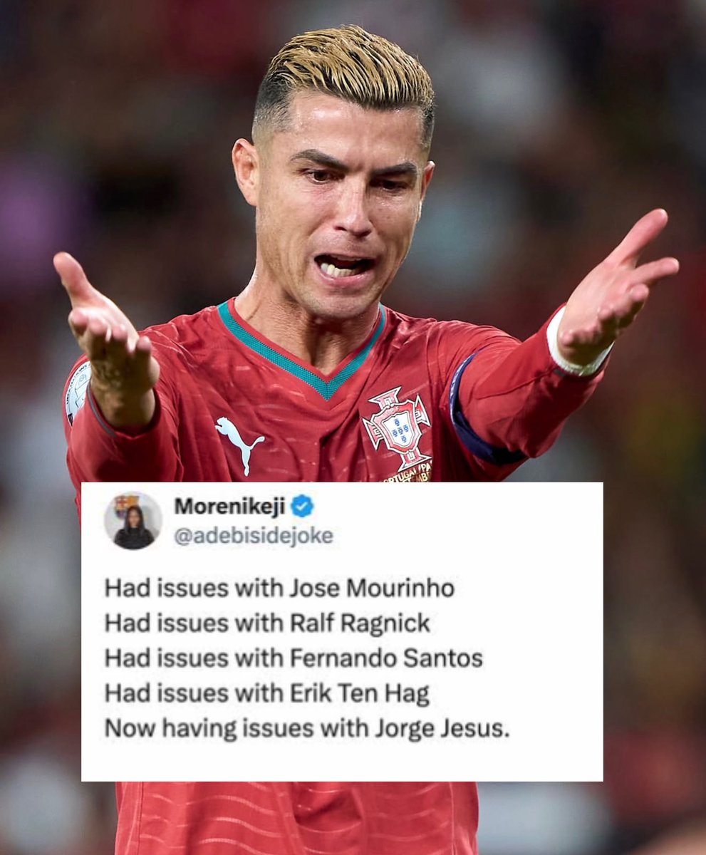centreGoalHQ's tweet photo. 🚨🎙️ ERIK TEN HAG ON CRISTIANO RONALDO AND THE PORTUGAL SITUATION:

🎙️Reporter: “Erik, what do you make of the situation between Cristiano Ronaldo and Jorge Jesus?”

🗣️Ten Hag: “Honestly, I am not surprised.

Cristiano is a phenomenal player, but he is also a player with a very big ego. And because of everything he has achieved, people automatically believe his side of the story.

That is the difficult part.

When Cristiano speaks, millions of people listen. When a coach speaks, suddenly everybody wants evidence, explanations and context.

I experienced this myself at Manchester United.

I made decisions as the manager, and immediately the discussion became about what Cristiano thought about those decisions.

And look at the numbers. Look at how many coaches Cristiano has had serious problems with throughout his career.

At some point, you have to stop asking, ‘Why does every manager have a problem with Cristiano?’

You have to ask another question:

‘Why does Cristiano keep having problems with managers?’

I’m not saying every coach was right. Of course not.

But when the same pattern happens repeatedly, you cannot simply blame every manager.

Cristiano has an enormous personality, an enormous ego and enormous influence. Sometimes that influence can become bigger than the authority of the coach.

And that is dangerous for any national team or club.

🎙️Reporter: “So do you believe Ronaldo is the problem?”

🗣️Ten Hag: “I believe he is part of the problem.

You cannot have a player who believes his status gives him the authority to challenge every manager’s decision.

The coach has to remain the coach.

Cristiano Ronaldo can be one of the greatest players in football history.

But being one of the greatest players does not make you bigger than the manger”