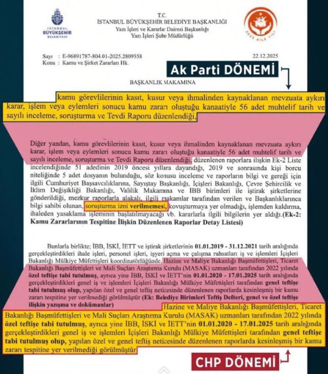 Emreegs46's tweet photo. @ali_riza53854 @ahmetylmz_66 @EBelgie61698 Aynen müfettiş raporları ortada zaten. Kamu zararı yoktur diye. Kendi dönemlerinde var 😂😂 https://t.co/96rfrlI01f