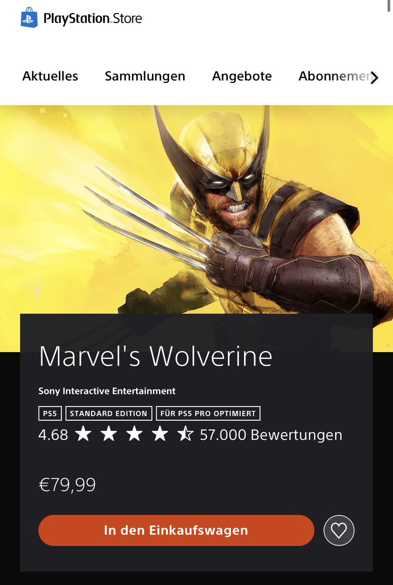 AlkanAdakaner's tweet photo. Almanya Mediamarkt’ta Wolverine 45 Euro’ya satılıyor. Çıktıktan çok kısa süre sonra büyük bir indirime girdi.

Almanya Playstation Store’da ise 80 Euro.

İşte bu yüzden kutulu oyunu yok etmek istiyorlar. https://t.co/Sf0ZQRMKjM