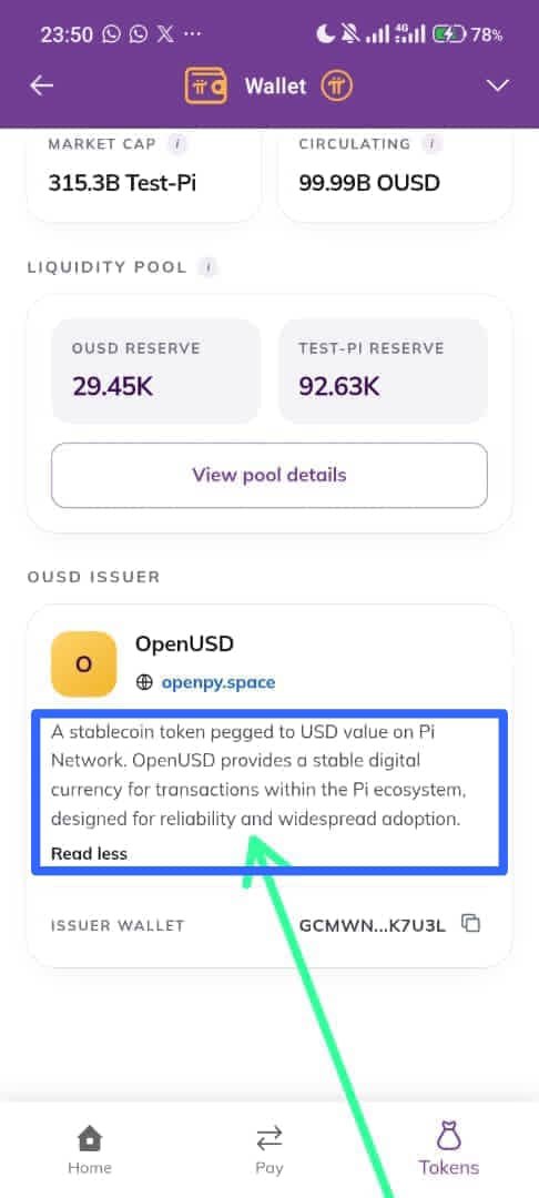 PiLoverWeb's tweet photo. Kindly take a close look at this detail 👀
This is OpenUSD (OUSD) appearing on the Pi Network Testnet through the Pi Browser.
A very interesting development to watch as the Pi ecosystem continues to evolve and expand.
Pi Network to the moon!
#PiNetwork #PiBrowser #OpenUSD #OUSD #PiTestnet #PiEcosystem