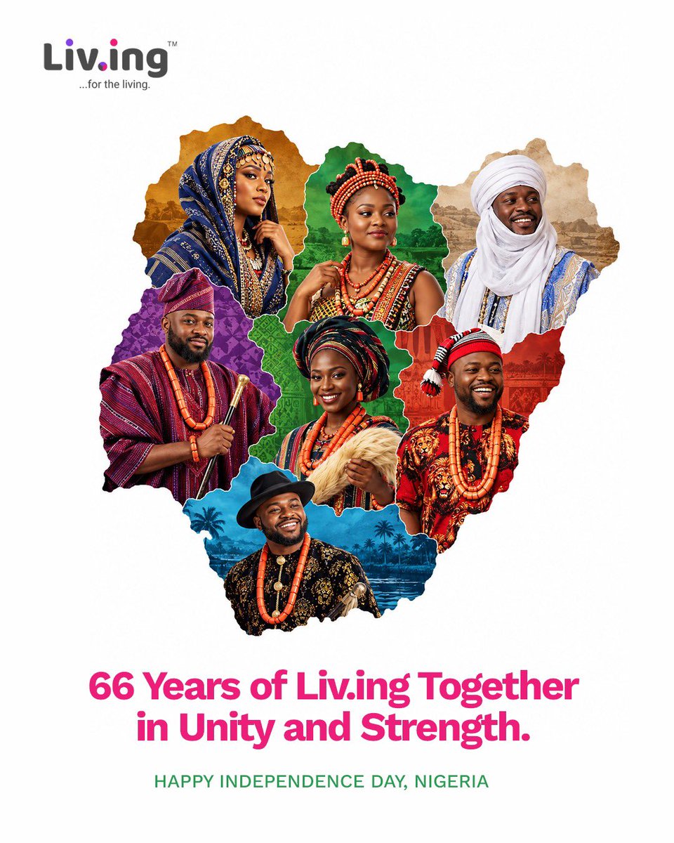 _Be_Living's tweet photo. https://t.co/Ua3Ejr08GP is committed to keep Nigerians connected from any part of the country.

Happy Independence Day Nigeria.

Download the Living app on your play stores to stay connected.

#Livingfornigeria #Livingwell #Livingtogether #Livingsmart https://t.co/hpktT5UQRo