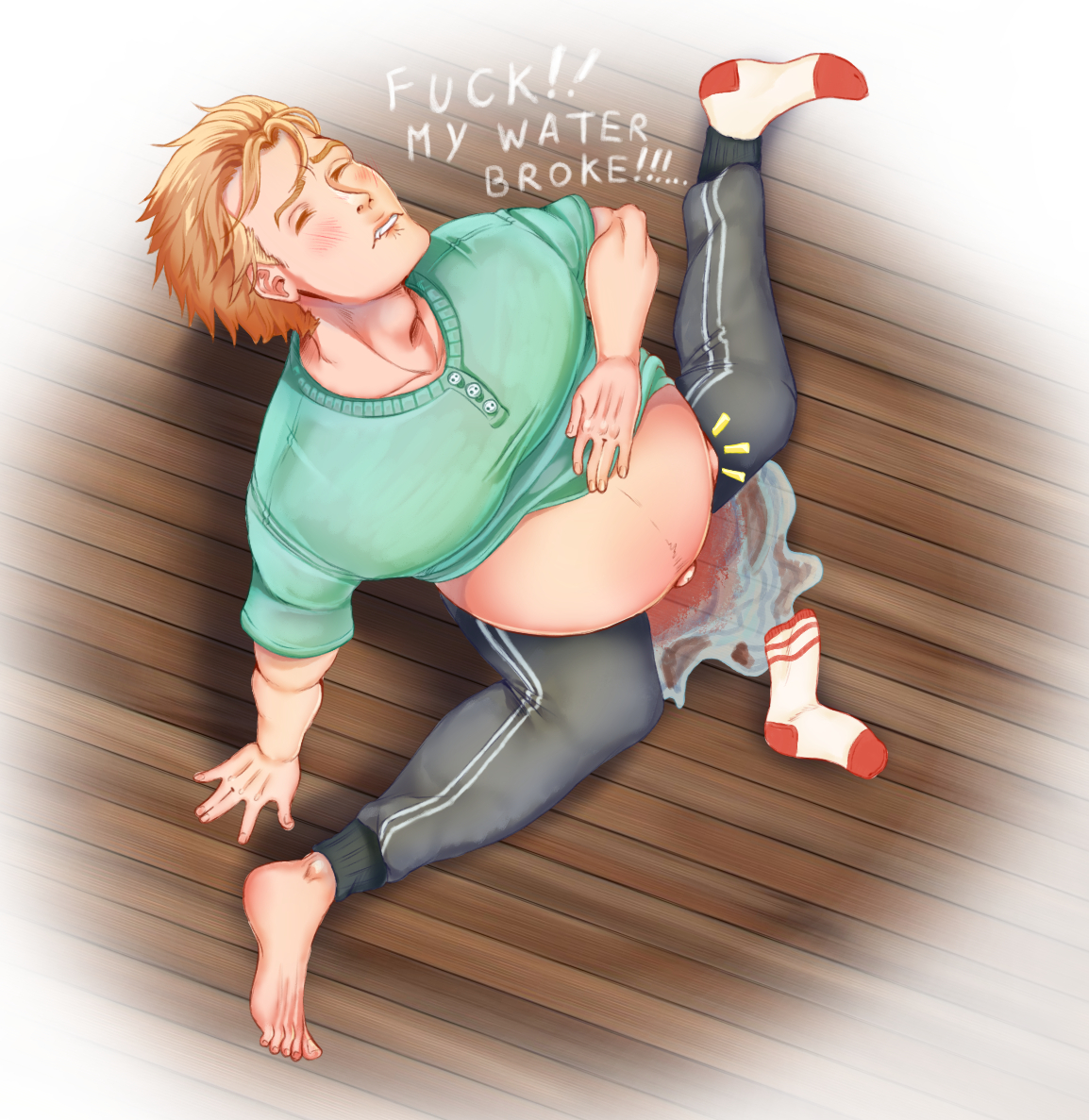 DDDDRAWER's tweet photo. Cw: Mpreg / #Mpreg
Nobody told him that breaking his water could be painful.
A small foreshadowing of what's ahead of him https://t.co/ZCp6UFMKfR