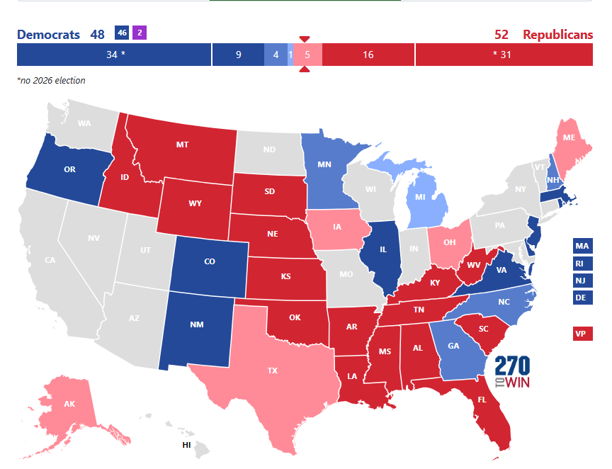 PasjonataM's tweet photo. O co się toczy walka w USA w Midterms?

Przede wszystkim o Senat. Senat mianuje sędziów, w tym Sądu Najwyższego, a 2 Republikanów jest bardzo starych.

Trump nie potrzebuje Izby, ale Senatu bardzo. Musi go obronić. Ale czy ma na to szanse, postaram się opisać w nitce, zapraszam. https://t.co/KfKuxipLIq