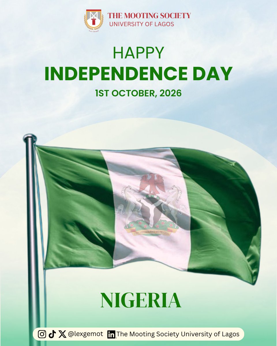 lex_gemot's tweet photo. Happy Independence Day, Nigeria!🇳🇬✨
Today, we celebrate our nation, our resilience, and the hope for a brighter tomorrow. May we continue to grow, thrive, and uphold the values that make our nation worth fighting for🇳🇬⚖️
#LexGemot
#CultureOfExcellence
#DoItForTheCulture https://t.co/QQM7foxAp7