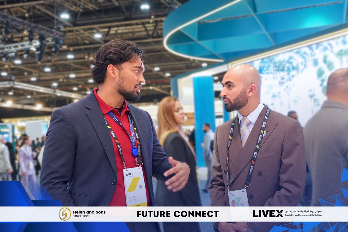 HelenandSons's tweet photo. LIVEX by 2026 ✨ Connecting ideas, investment and opportunities shaping what’s next in the UAE. 🇦🇪

#LIVEX2026 #BusinessNetworking #Investment #UAEbusiness #HelenAndSons https://t.co/6C9wzmIFHX
