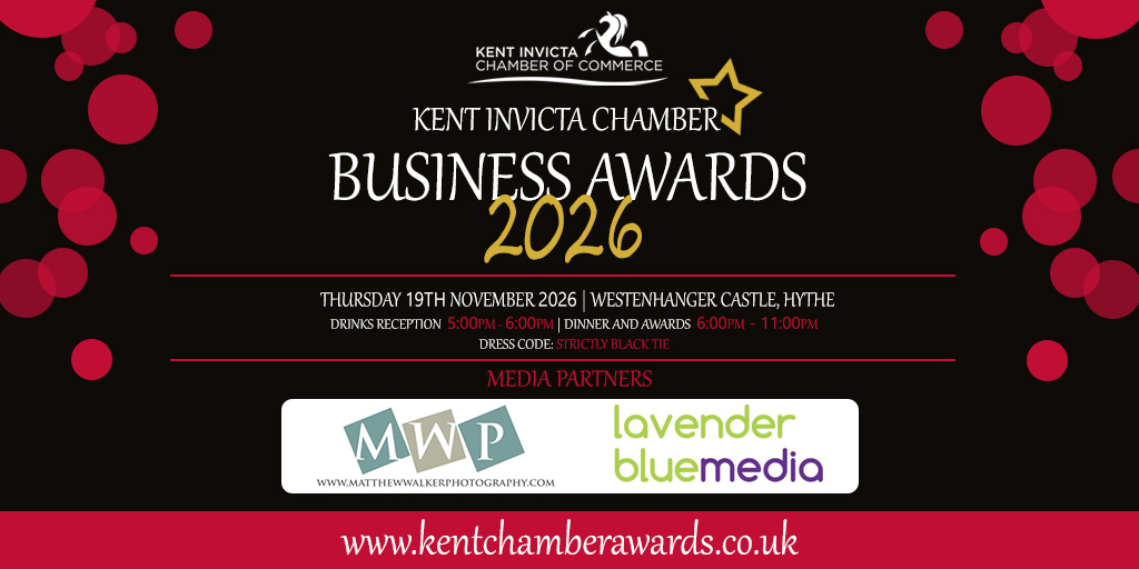 InvictaChamber's tweet photo. Some moments deserve to last beyond the evening itself...

At this year’s Kent Invicta Chamber Business Awards, our media partners, Lavender Blue Media and Matt Walker Photography, will be capturing the key moments that define the night.

More here: https://t.co/CUDum78b93 https://t.co/vL40ABHCxl