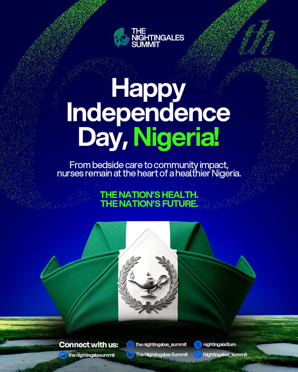 NightingaleSum's tweet photo. Hello, October! 🇳🇬✨

A new month, fresh possibilities and another reason to keep moving forward.

Wishing you a fulfilling October.

Happy New Month &amp; Happy Independence Day, Nigeria! 🇳🇬💚

#TheNightingalesSummit #October1 #IndependenceDay https://t.co/waarojgFPy