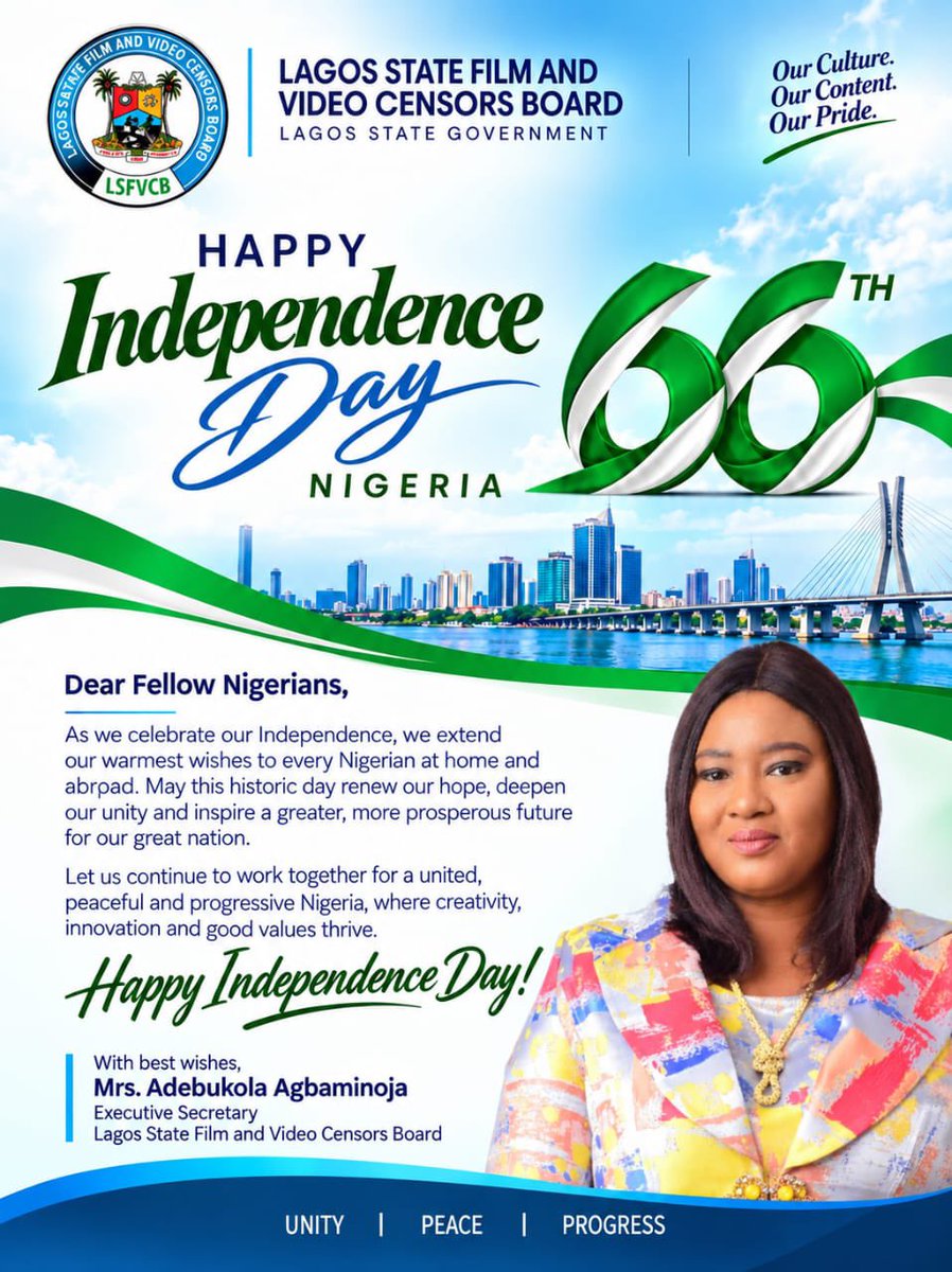 LagosVideo's tweet photo. Happy Independence Day 🇳🇬 https://t.co/Z11DuyjZlu