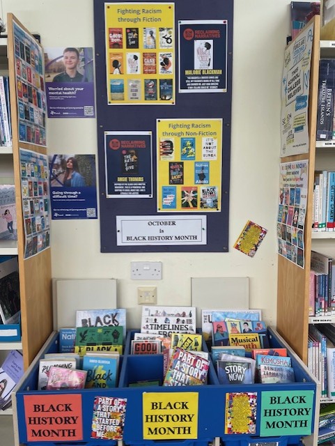 LibrarySps's tweet photo. A reminder that although in October, we hi-light Black History Month, these books &amp; resources are available ALL year round.
#SPSreads #BlackHistoryMonth https://t.co/6OArxKRniv