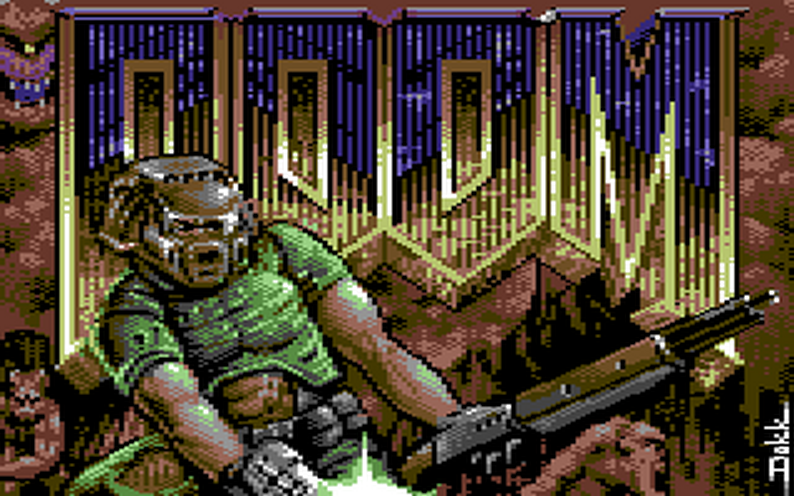 gregnacu's tweet photo. Download the first episode of Doom for #C64  I never thought we'd see this on the C64. Pretty cool. https://t.co/ZqJMCEu4fF https://t.co/uf468pPT3x