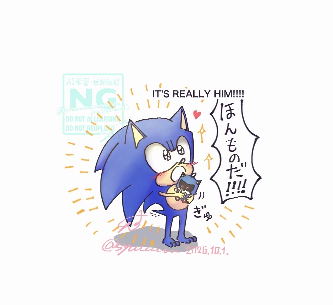 syuuuuuuuuuuuu's tweet photo. 小さなソニックが大切にしているかっこいいぬいぐるみを見てみよう！ https://t.co/9YTjglr4Da