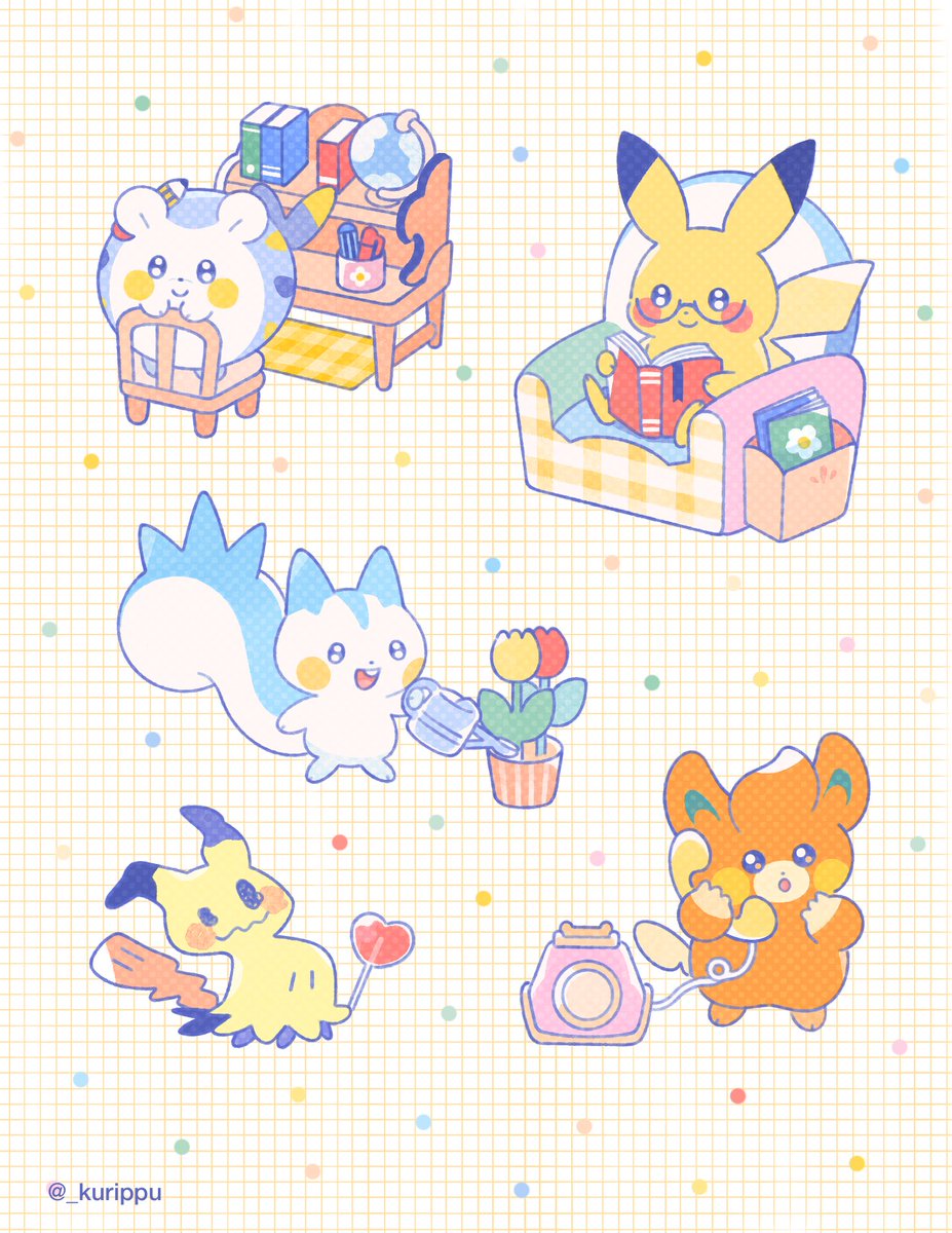 _kurippu's tweet photo. Poke rodents 💛⚡️🧡 https://t.co/VqOSElAtJo