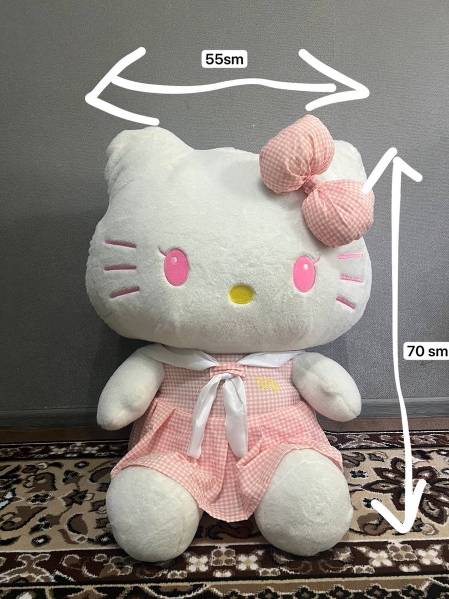 Midabekmurza's tweet photo. Shu Hello Kitty igrushkasini sotib yubormoqchiman. Razmeri anchagina katta. Manda katta joy egallab turibdi, koʻchish vaqtida ham bunaqa narsalar bn qiynalaman oʻzimni alohida uyim, xonam boʻlmagani uchun. Kimgadir kerak boʻlsa sotaman. https://t.co/mrCZotUwSZ