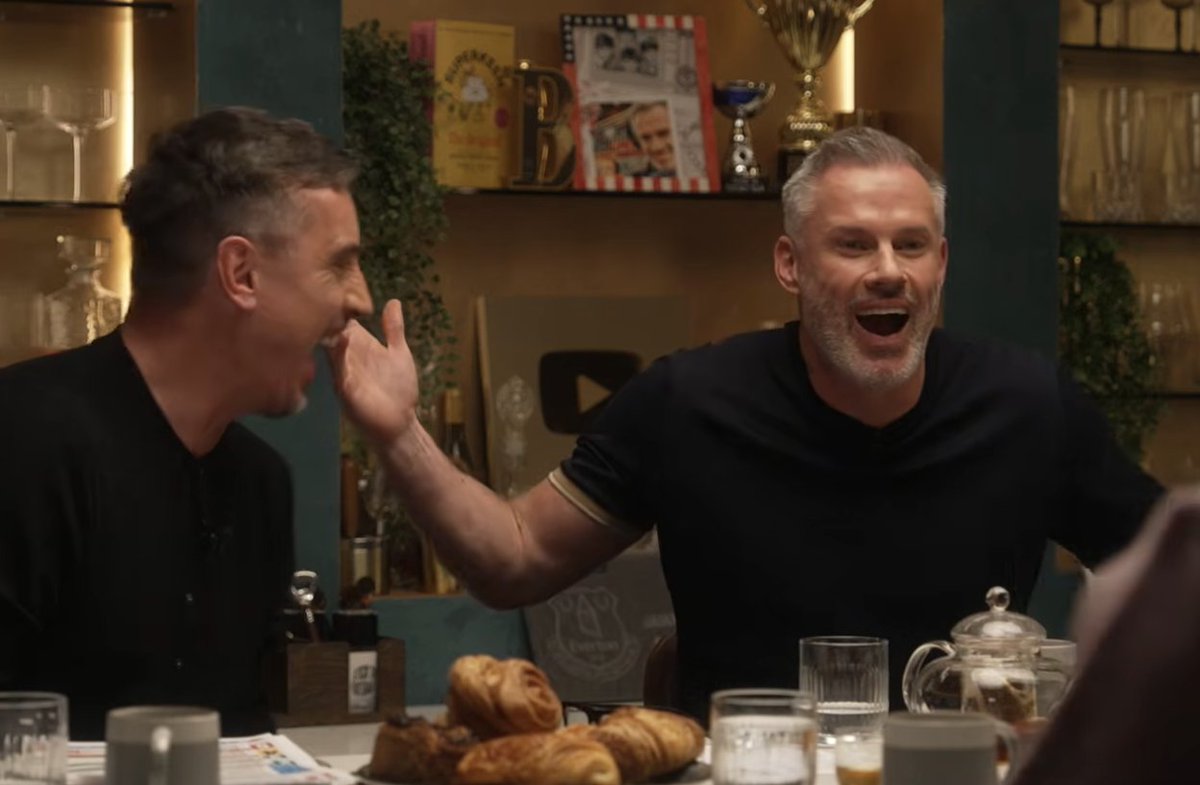 TouchlineX's tweet photo. 🚨🗣️ 𝗡𝗘𝗪: Jamie Carragher: "Nobody can tell me anymore, 'you have never won the league', Kevin de Bruyne hasn't won one as well!" 😂 https://t.co/IT6TgiACM4