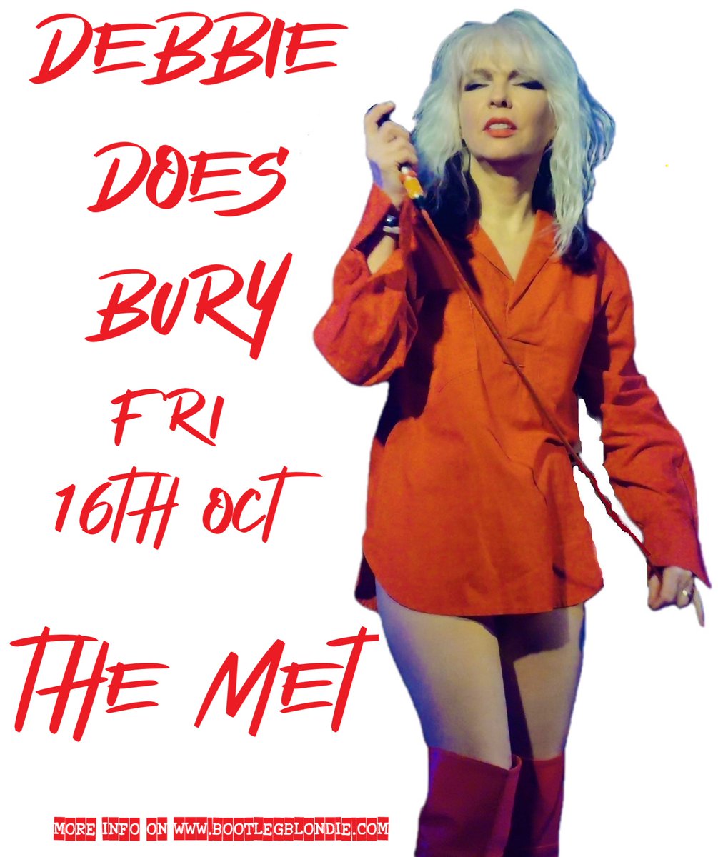 BootlegBlondie's tweet photo. Debbie Harris DOES GLASGOW THE FERRY 9TH , BURY THE MET 16TH, SUNDERLAND THE FIRE STATION 17TH AND CHESTER ALEXANDERS LIVE 31ST IN OCTOBER'S Bootleg Blondie Band FEST! https://t.co/U6vDh6DhFW
