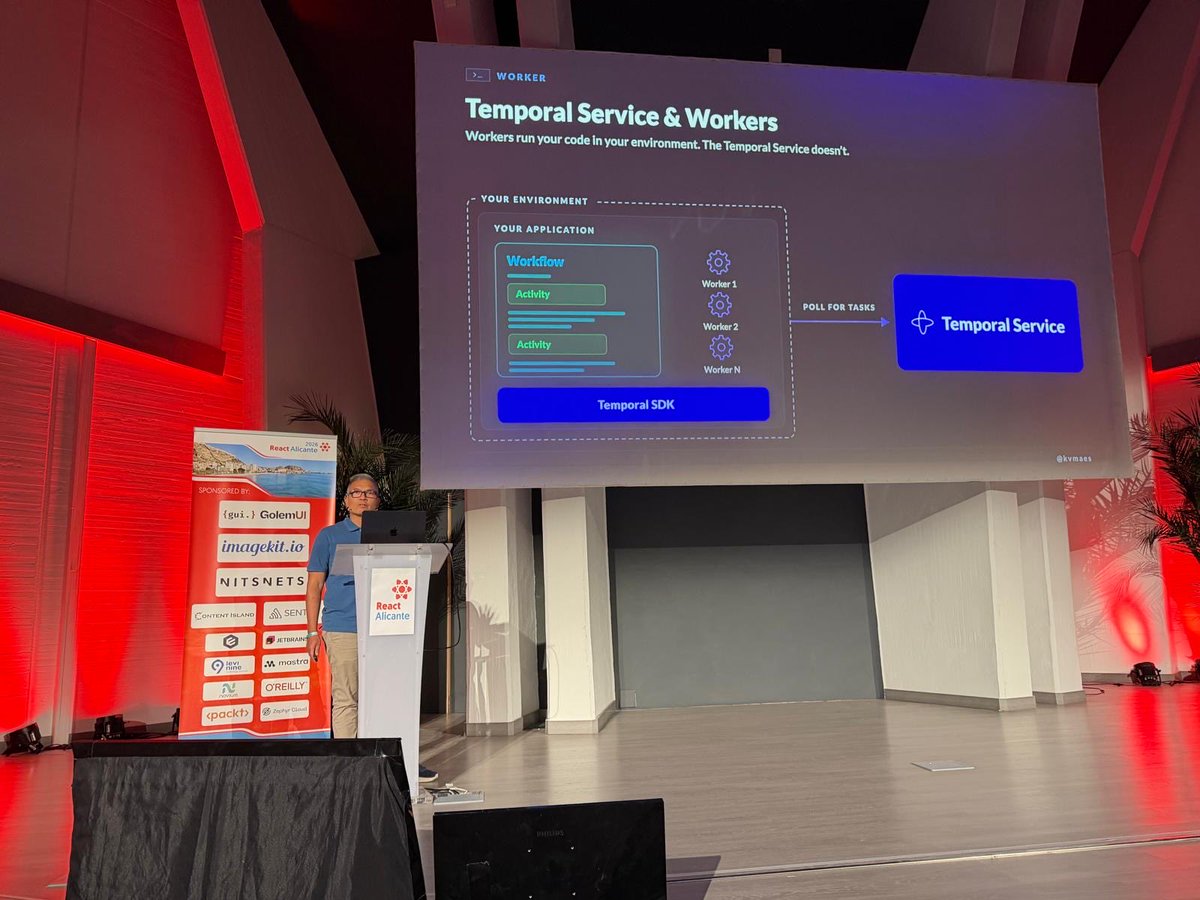 kvmaes's tweet photo. Had the best time giving a new talk @ReactAlicante this year! Exciting to see speakers and attendees from Spain, Europe, and beyond learning the latest industry stuff together. @vicqr and @nacmartin have created a truly great experience. Thanks for having me again! https://t.co/n3Had12Ax6