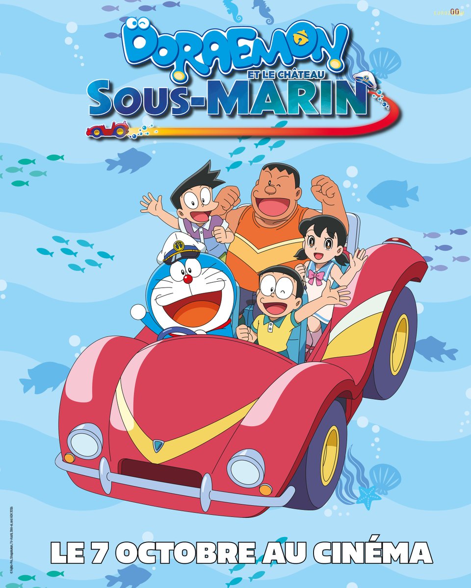 infosEurozoom's tweet photo. LE SAVIEZ-VOUS ? 
DORAEMON LE MANGA

Doraemon est le héros d’une série de manga culte créée par Fujiko F Fujio en 1970 vendue à plus de 300 millions d’exemplaires dans le monde ! En France, la série de mangas a été publiée par @EditionsKana  en 45 volumes entre 2007 et 2018.

DORAEMON ET LE CHÂTEAU SOUS-MARIN
Au cinéma le 7 octobre