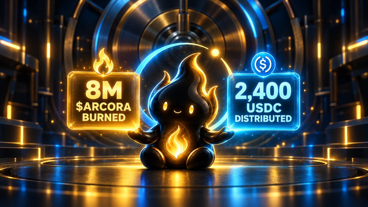 arcorafun's tweet photo. Arcora has bought back and burned 8 million $ARCORA and distributed 2,400 USDC to holders!
Flywheel never stops! https://t.co/XhohjoNe5h