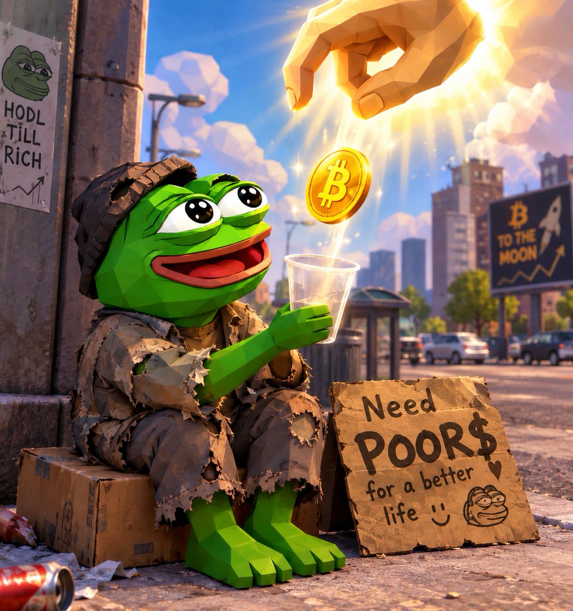 Poorpepepoor's tweet photo. Something big is coming... $POOR Pepe is almost here. Stay tuned! 🐸💸 https://t.co/0bN3rVxhgv