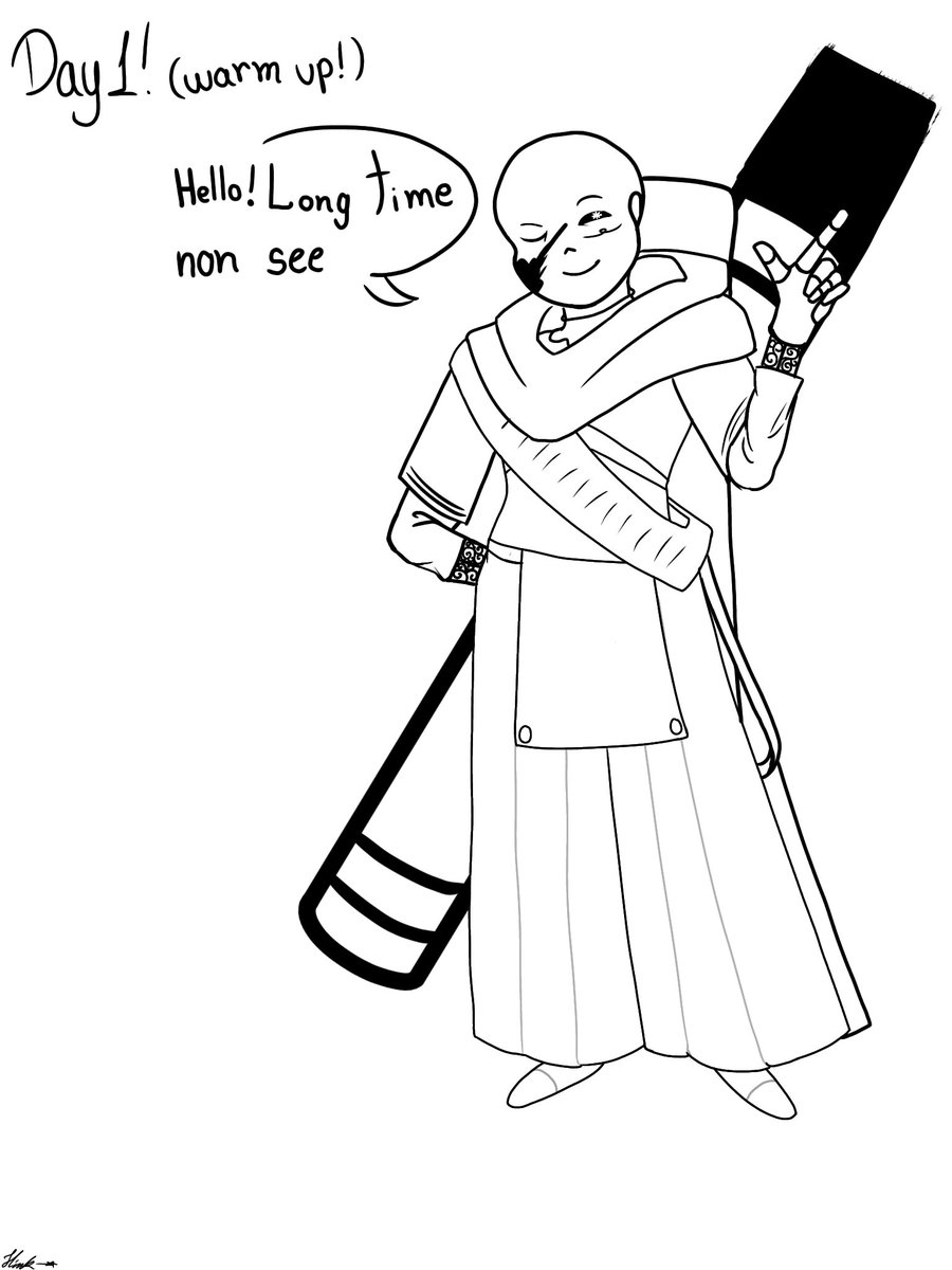 Hinkyyyy072's tweet photo. Woohoooo Ink sans month!!!
#inktober #inksans #day1 https://t.co/BL8lgE1vLc