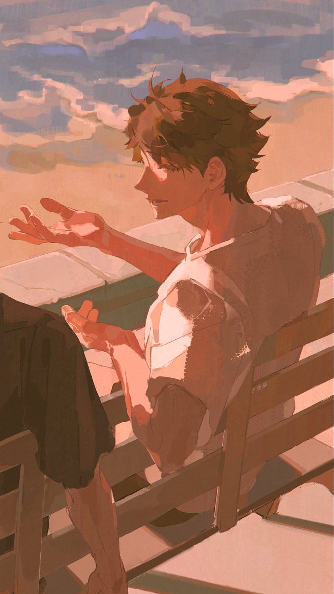 xiejiyun's tweet photo. 夕陽
#及川徹
#ハイキュー https://t.co/6OUI0C8sRA
