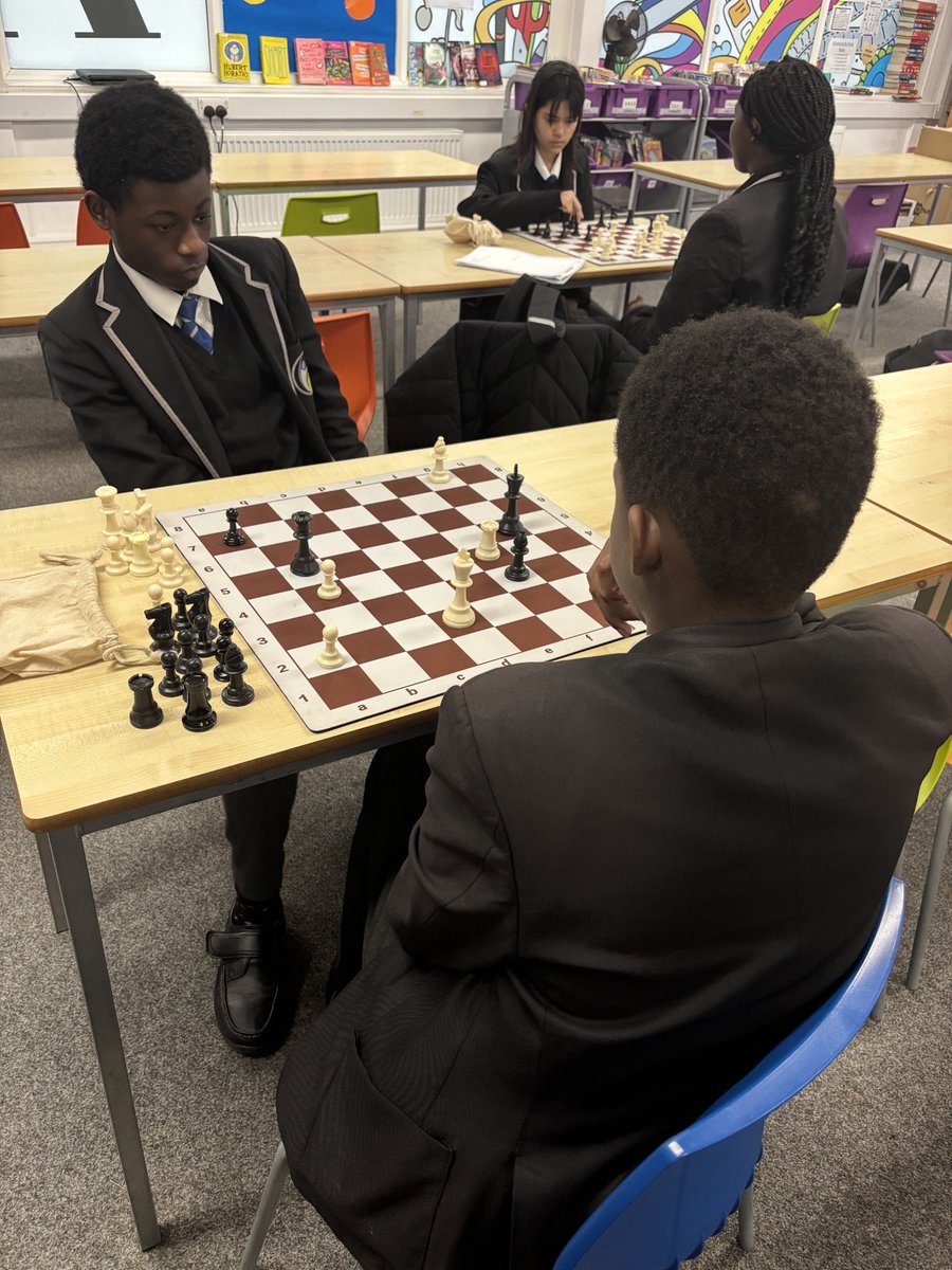 BirchesHeadAcad's tweet photo. ♟️ Chess Club is in full swing! ♟️

Whether you're a complete beginner or a future grand master, come along to the library every Wednesday after school for a game or two.

📚 Wednesdays after school
♟️ All abilities welcome
😊 See you there! 

#ChessClub #AfterSchoolClub #BHA https://t.co/5bqwTWkw7s