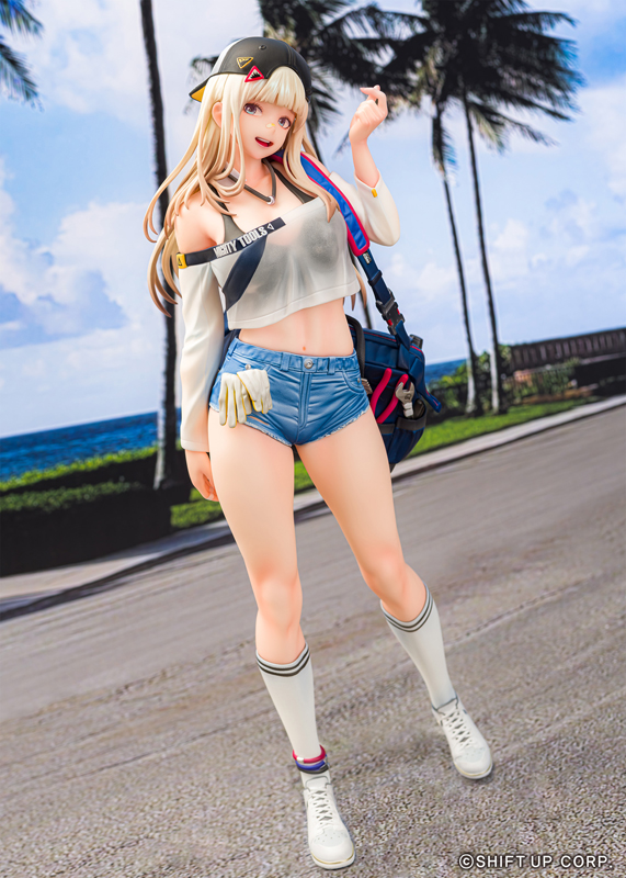 amiamihobbynews's tweet photo. トップスの透け感からホットパンツのウォッシュまで、衣装の質感も丁寧に再現✨️

『勝利の女神：NIKKE』より、「センチ – マイティホリデー」がフィギュア化！
https://t.co/ak9Pe3JY1L

#あみにゅー #NIKKE #ニケ https://t.co/FV2rsLPrHt