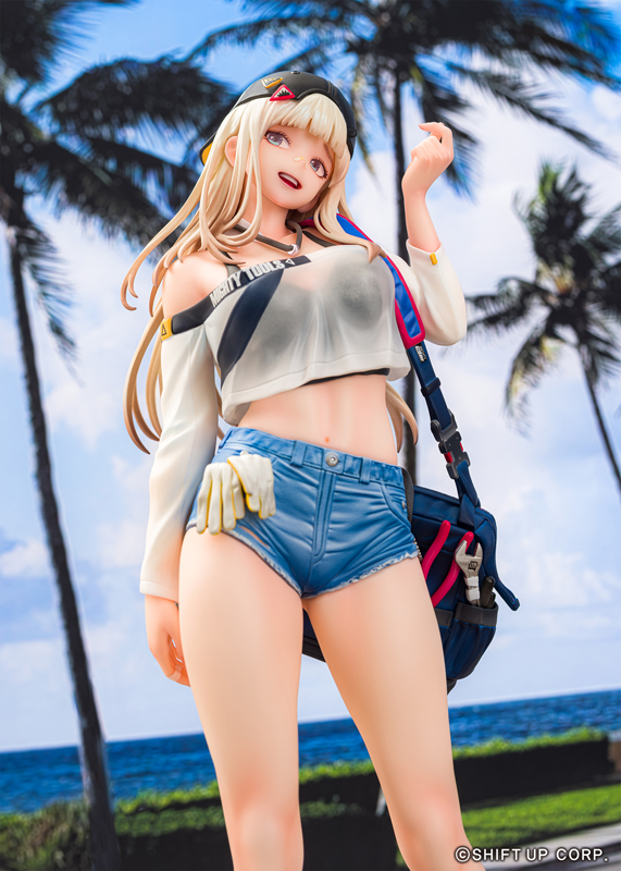 amiamihobbynews's tweet photo. トップスの透け感からホットパンツのウォッシュまで、衣装の質感も丁寧に再現✨️

『勝利の女神：NIKKE』より、「センチ – マイティホリデー」がフィギュア化！
https://t.co/ak9Pe3JY1L

#あみにゅー #NIKKE #ニケ https://t.co/FV2rsLPrHt