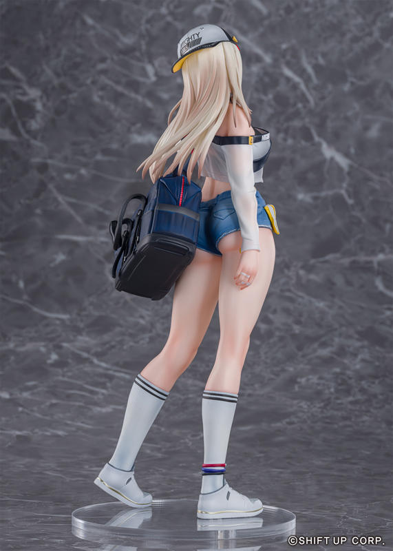amiamihobbynews's tweet photo. トップスの透け感からホットパンツのウォッシュまで、衣装の質感も丁寧に再現✨️

『勝利の女神：NIKKE』より、「センチ – マイティホリデー」がフィギュア化！
https://t.co/ak9Pe3JY1L

#あみにゅー #NIKKE #ニケ https://t.co/FV2rsLPrHt