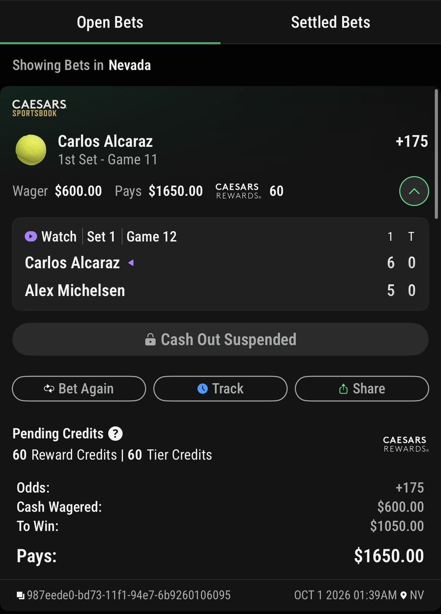 IvckyP's tweet photo. When one of the #GOAT is on the court just let it fly. #carlosalcaraz #tennis #ATPTokyo #Gambling𝕏 #gamblingtwitter #FYP #fypシ゚viral 🎾🎾🎾🎾￼ https://t.co/6L66p1RkrA
