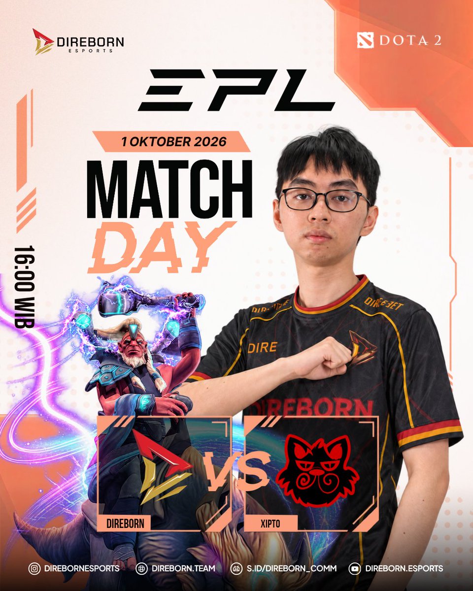 direbornesports's tweet photo. Long awaited match is here!
Altho we haven't been on top of our game, we are here willing to give our all!

Jangan lupa untuk dukung terus Direborn Esport di EPL SEA 18 kali ini!

#DirebornEsport #EPLSEA18 #Dota2 #Dota2Indonesia https://t.co/9pQ6P2Uaxm