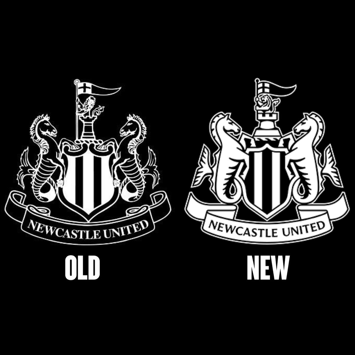 eurofootcom's tweet photo. 🚨🏴󠁧󠁢󠁥󠁮󠁧󠁿 𝐎𝐅𝐅𝐈𝐂𝐈𝐀𝐋 | Newcastle United's new club logo. ⚫️⚪️ ✅ https://t.co/MHca6zgvkq