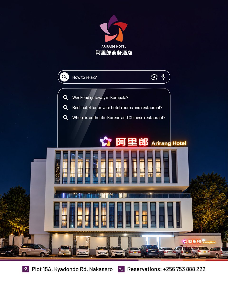Ariranguganda's tweet photo. Treat yourself to private hotel rooms, world-class dining, and maximum relaxation—all in Nakasero. 🧘‍♂️🥂
📍Plot 15A, Kyadondo Rd, Nakasero, Kampala   
📞 Reservations / Inquiries: +256 753 888 222   
.
.
#kampala 
#kampalaeats 
#staycation 
#visituganda 
#ugandanfoodie https://t.co/VMcoUsUd5i