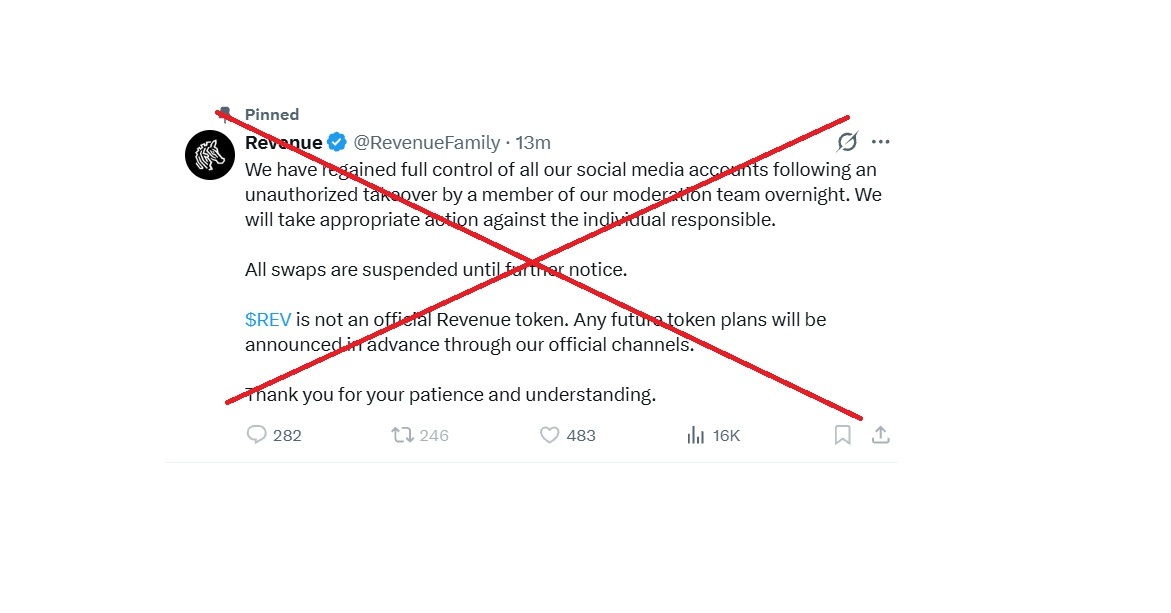 LoserVineet's tweet photo. .@RevenueFamily blaming a mod is the fattest lie on the timeline today. You posted the SC. Own that shit.

“Unauthorized mod” my ass. The mod had the main account, the CA, and the pinned post. That’s not a mod. That’s you.

🤣They launched the token, then hid behind a mod like a bitch. Softest exit on CT.

🤡@RevenueFamily really tried the “intern did it” after farming the whole timeline. Embarrassing.

Mod takeover is the new “funds are safu.” Nobody believes you. Sit down.😡