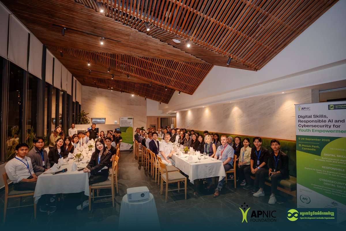 opendevcam's tweet photo. #ODC and #APNICFoundation co-hosted a workshop on #DigitalSkills, #ResponsibleAI &amp; #Cybersecurity for 50 young people in Cambodia🌐🤖 

Participants learned, shared, and developed AI-powered ideas to address real-world challenges💡

#YouthEmpowerment https://t.co/85uRZIYRTx